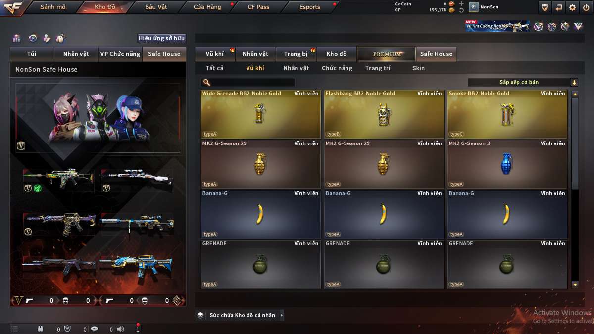 shop acc cf uy tin gia re